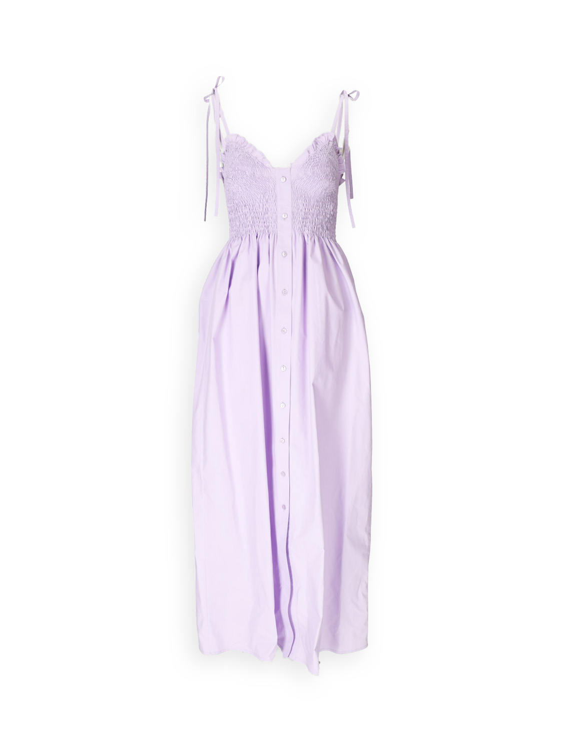 Dondup Maxikleid mit gesmoktem Oberteil   morado 36