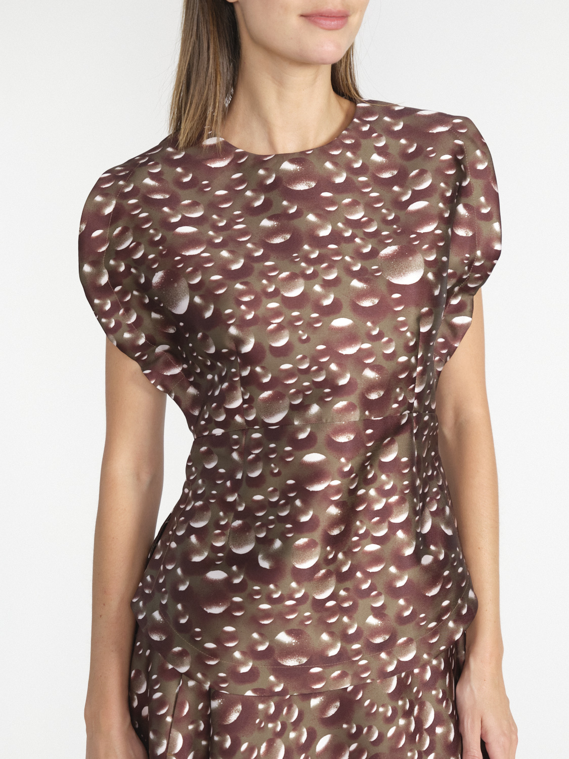 Odeeh Ballon-Bluse mit Tropfen-Design   mehrfarbig 34