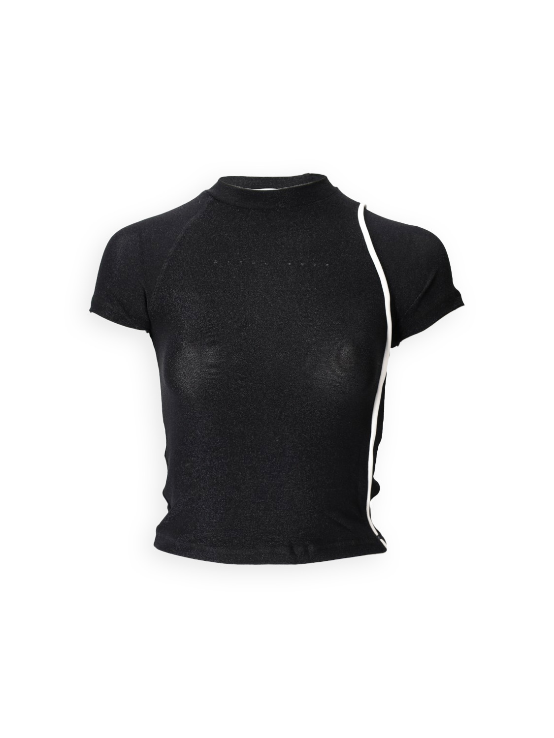 Ottolinger Lurex Shirt - Stretchy shirt with lurex details  black XS