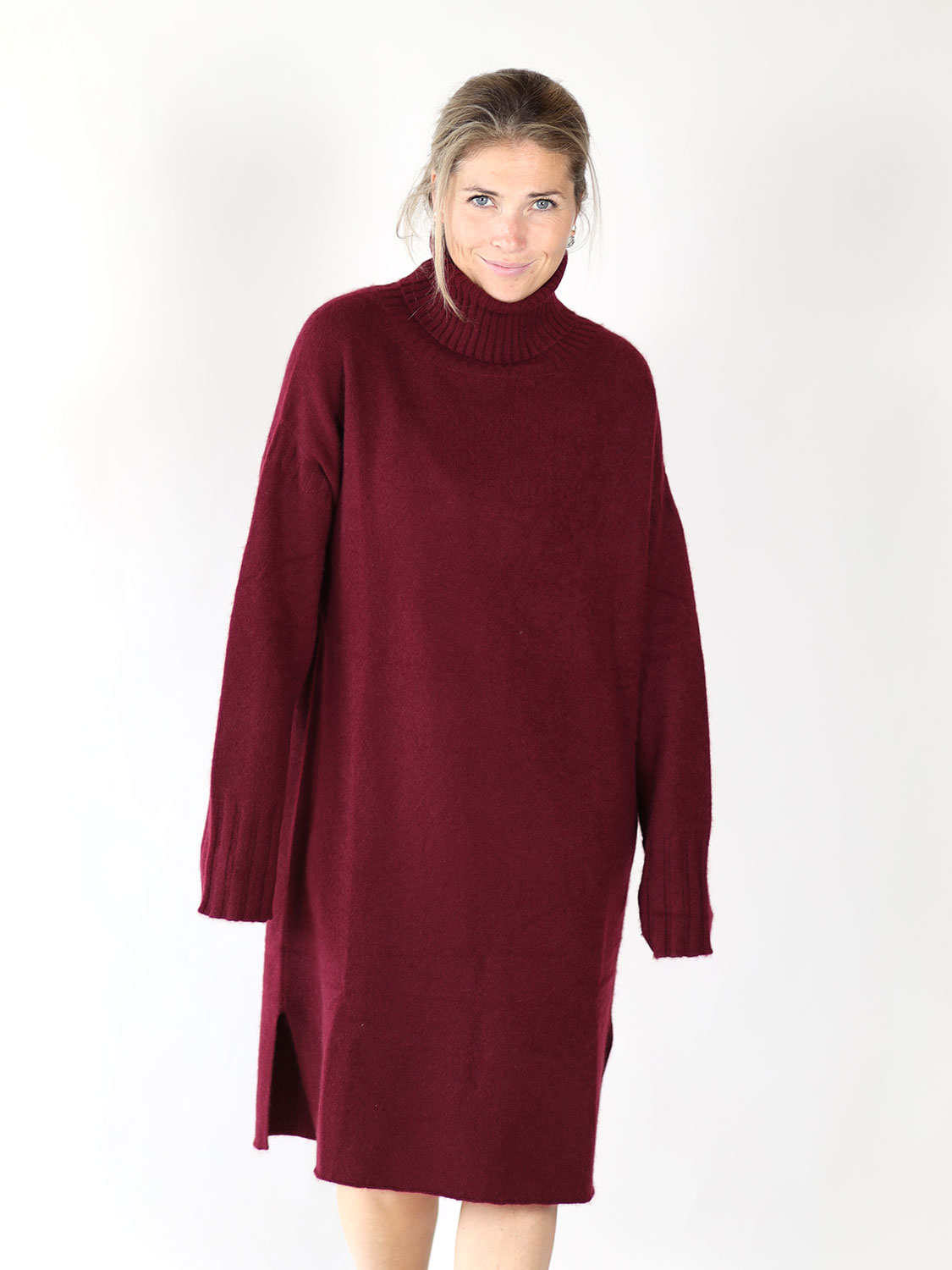 friendly hunting Turtleneck dress bordeaux S
