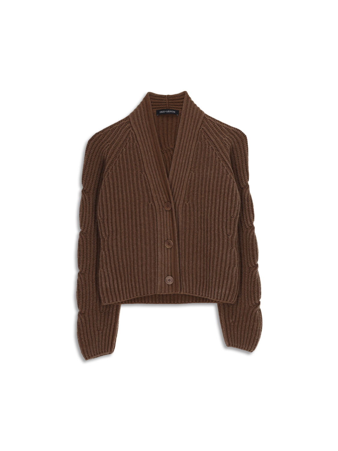 Ursula - Chunky knit cardigan in cashmere