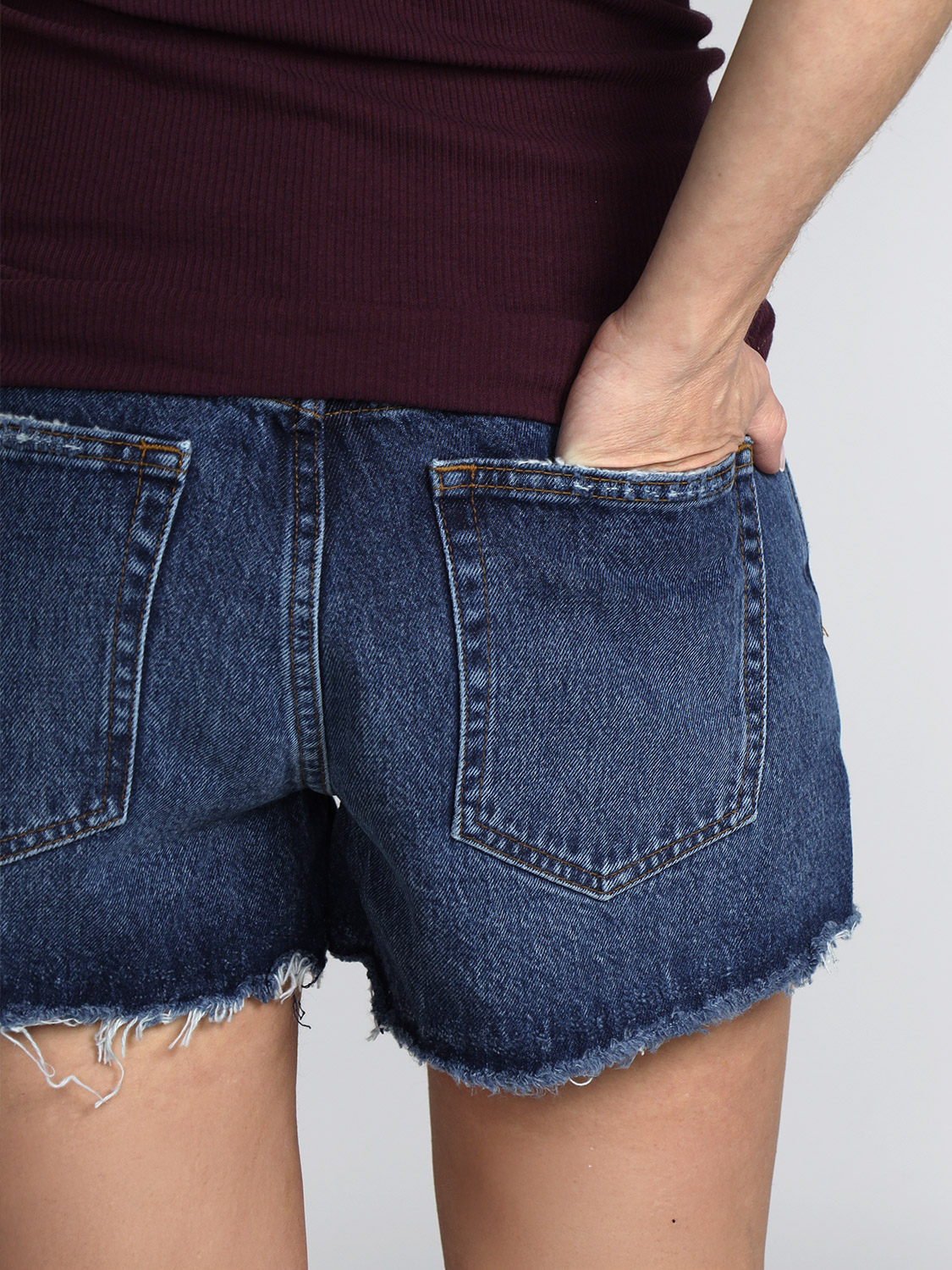 Frame The Hang - Denim shorts  blue 25