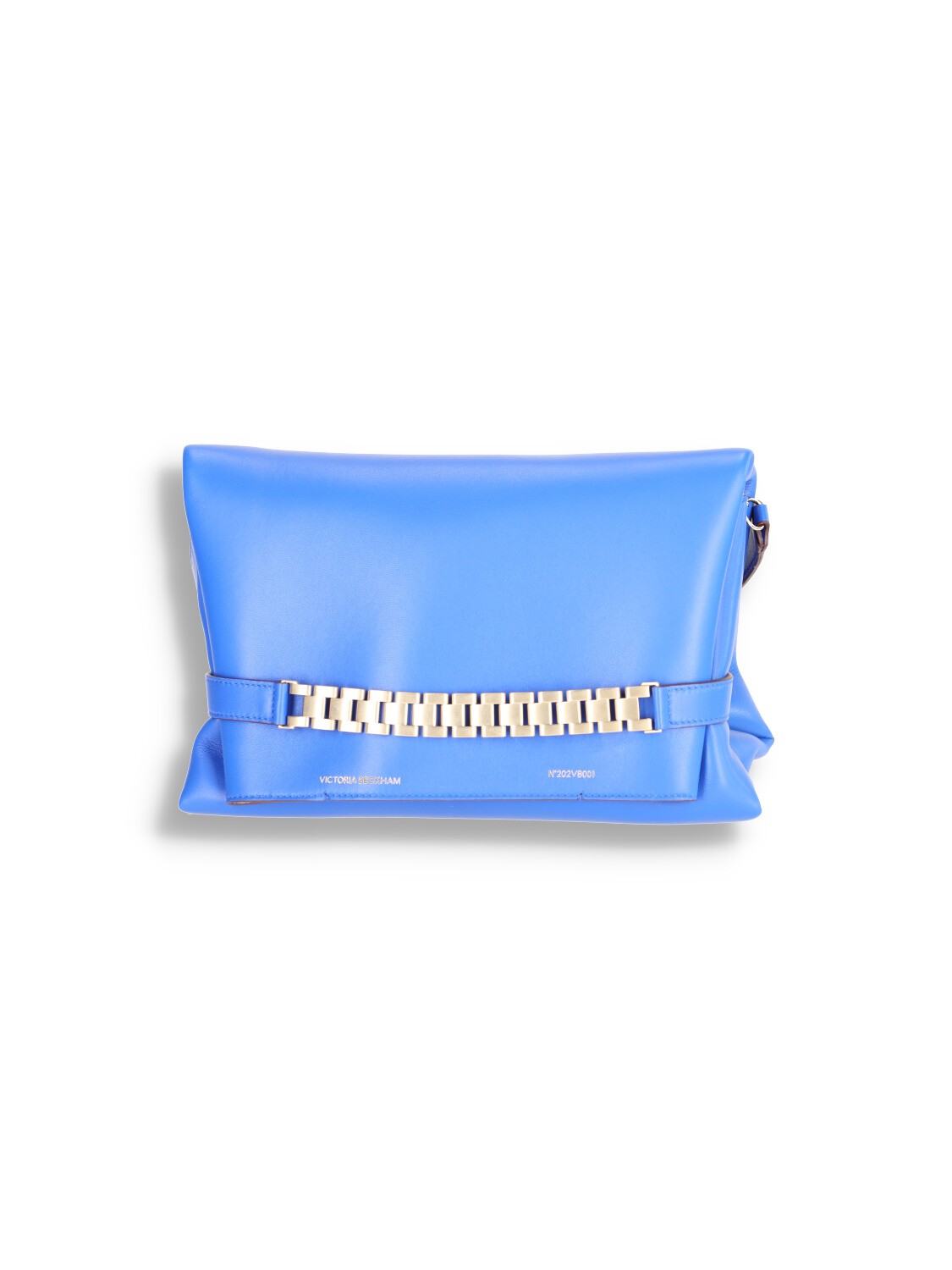 Victoria Beckham Chain Pouch Bag - Leather tote bag blue One Size