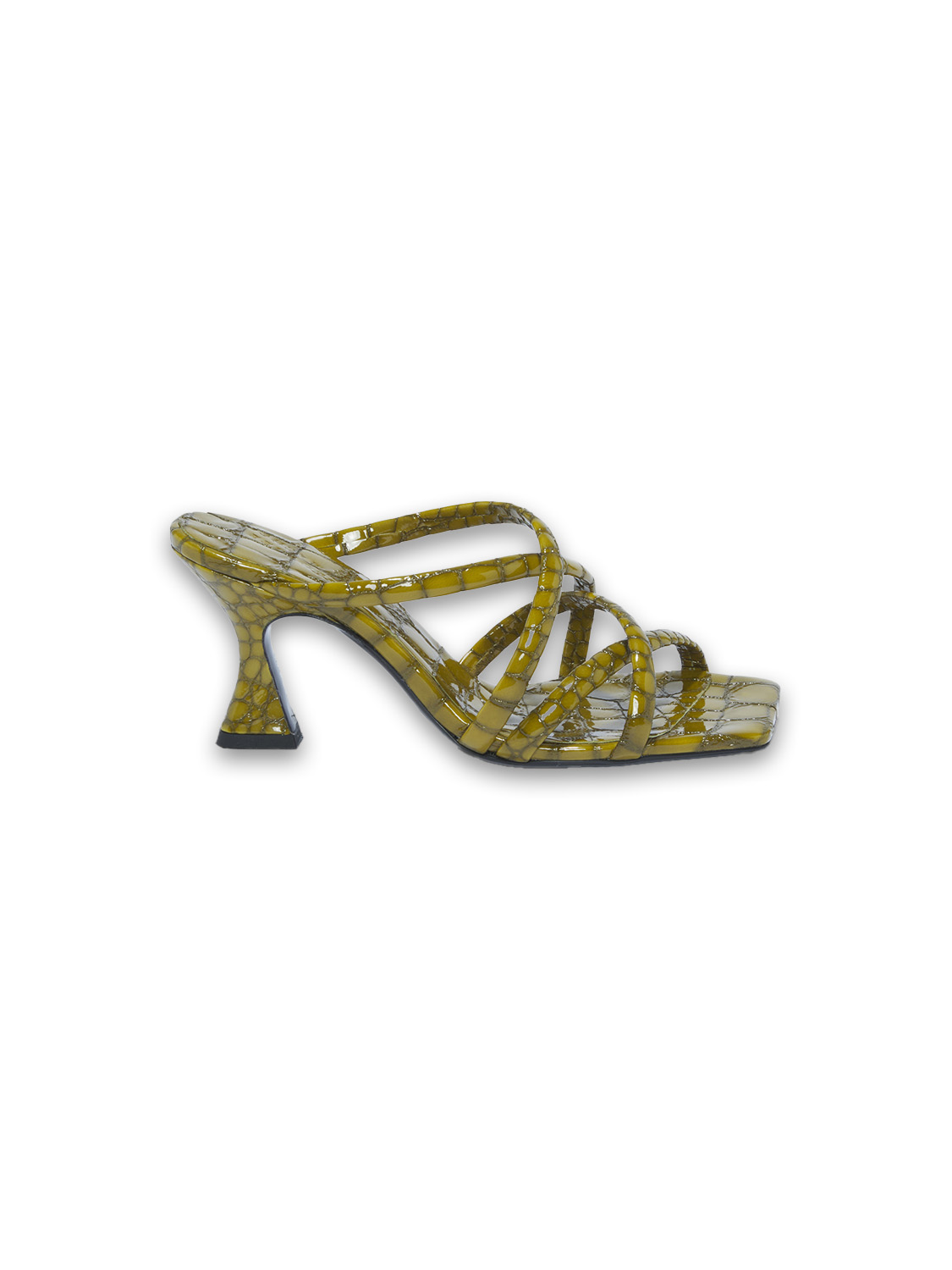 Shiny – sandal in crocodile design 