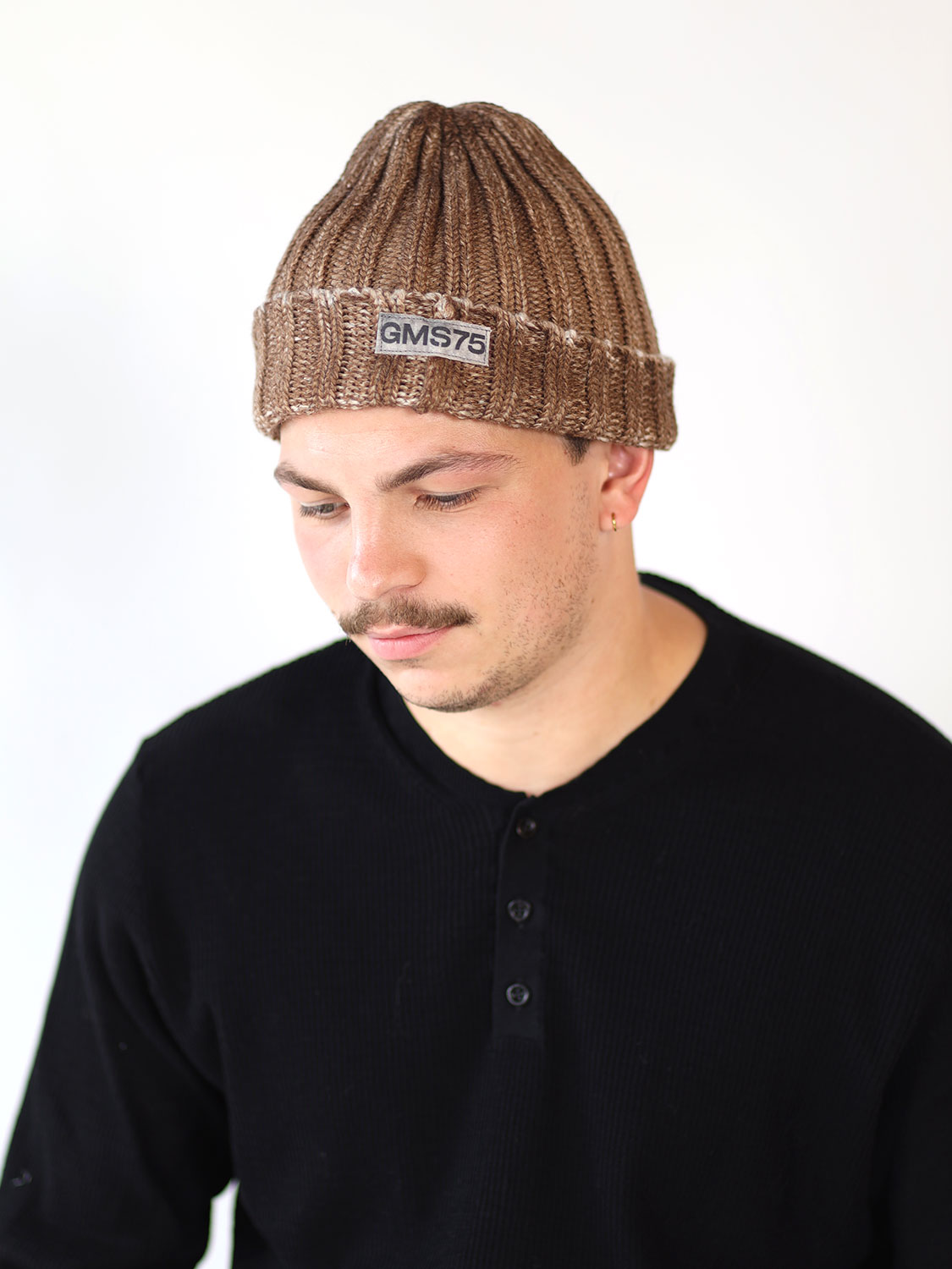 GMS 75 Virgin wool cap camel One Size