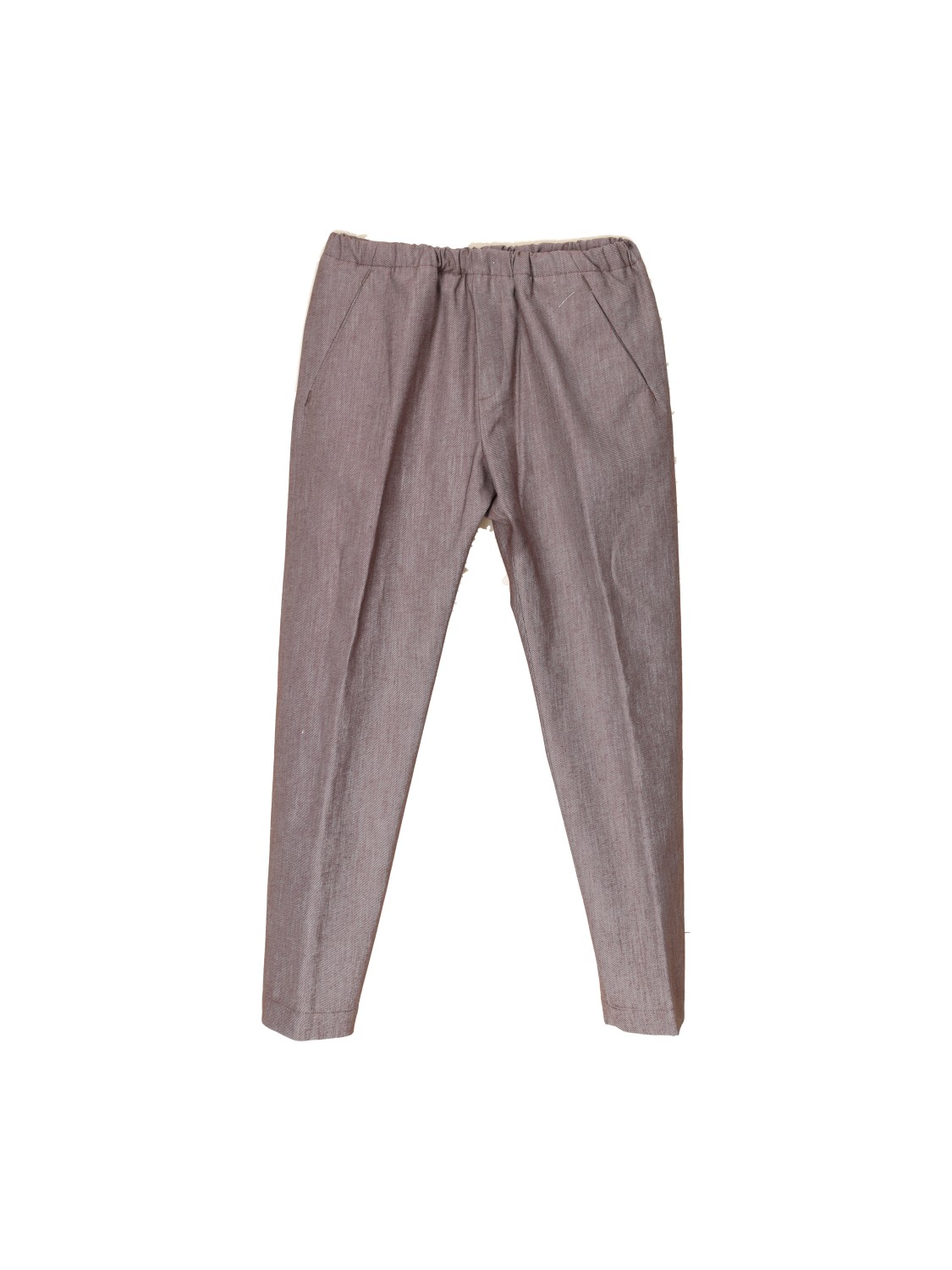 nine in the morning Mirko – relaxed linen trousers  brown 54