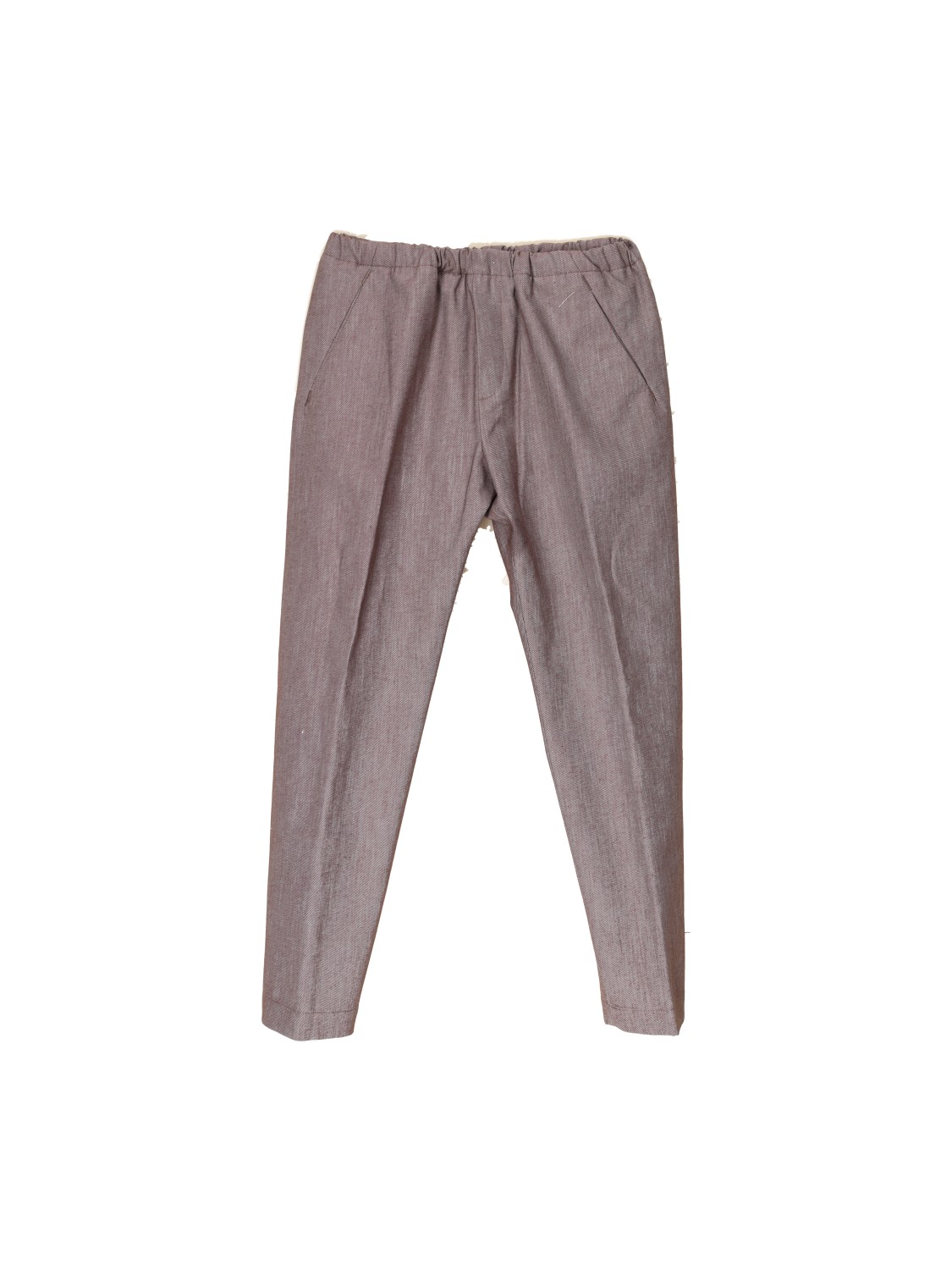 nine in the morning Mirko – relaxed linen trousers  brown 48