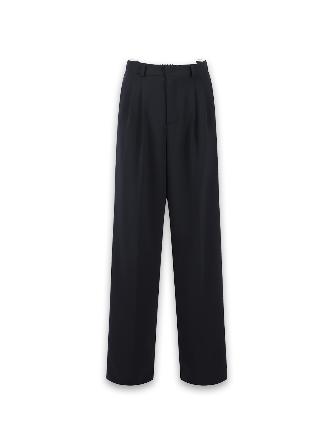 Rossi Noa - Stretchy pleated cotton trousers   marine XS