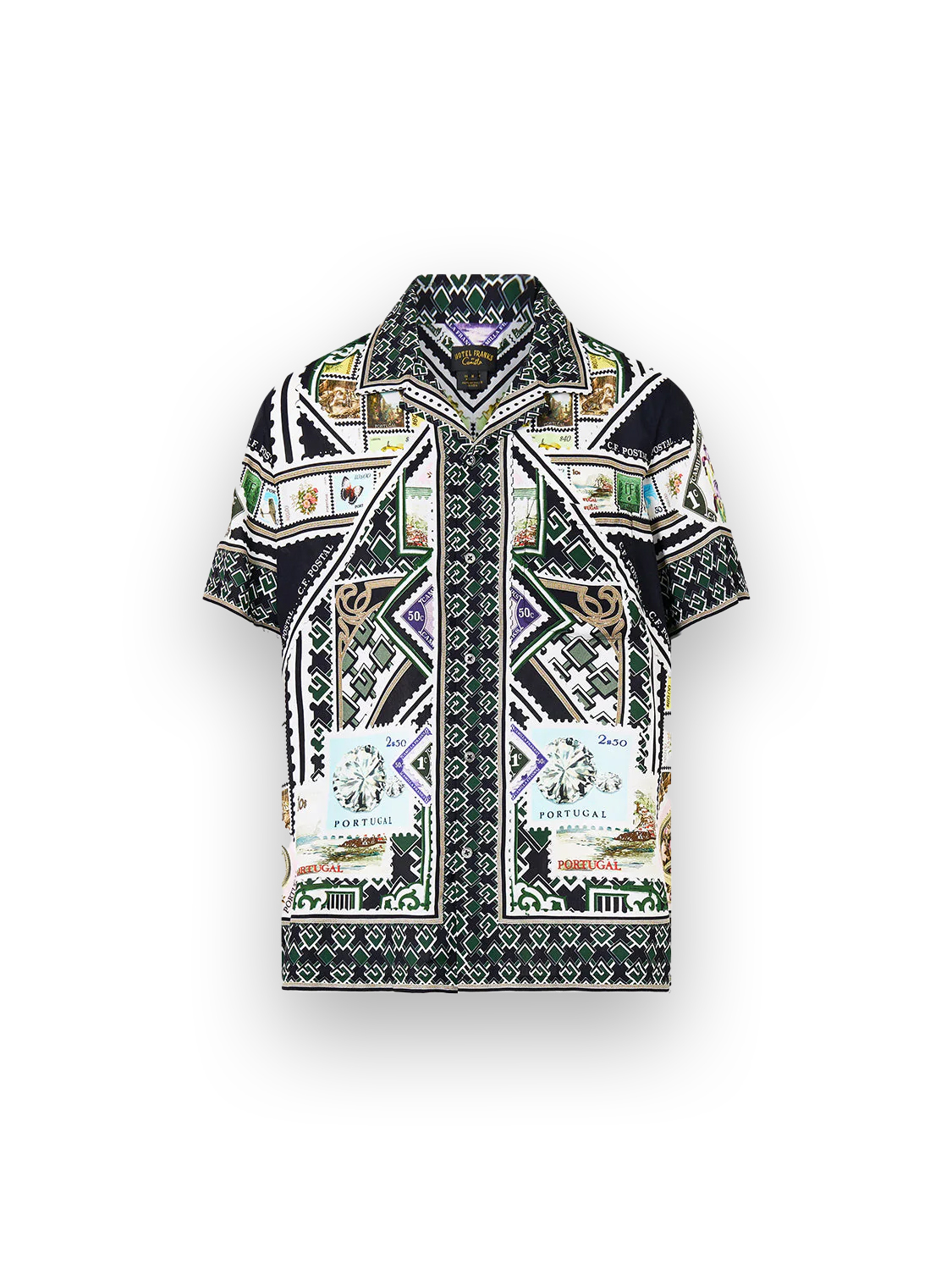 Short-sleeved shirt with pattern 