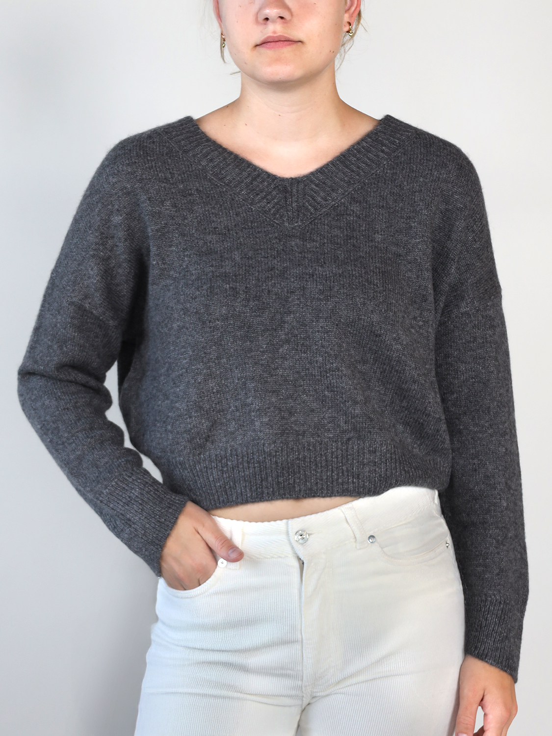 Iris von Arnim Bergen – Pullover aus Cashmere   anthrazit XS/S