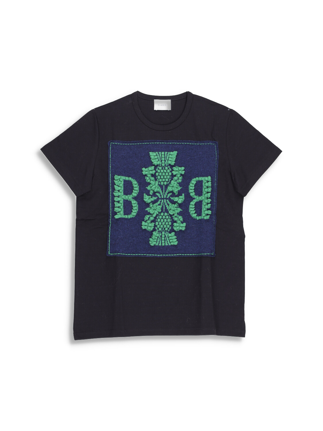 Barrie Barrie - Thistle - T - shirt with logo patch   black XS