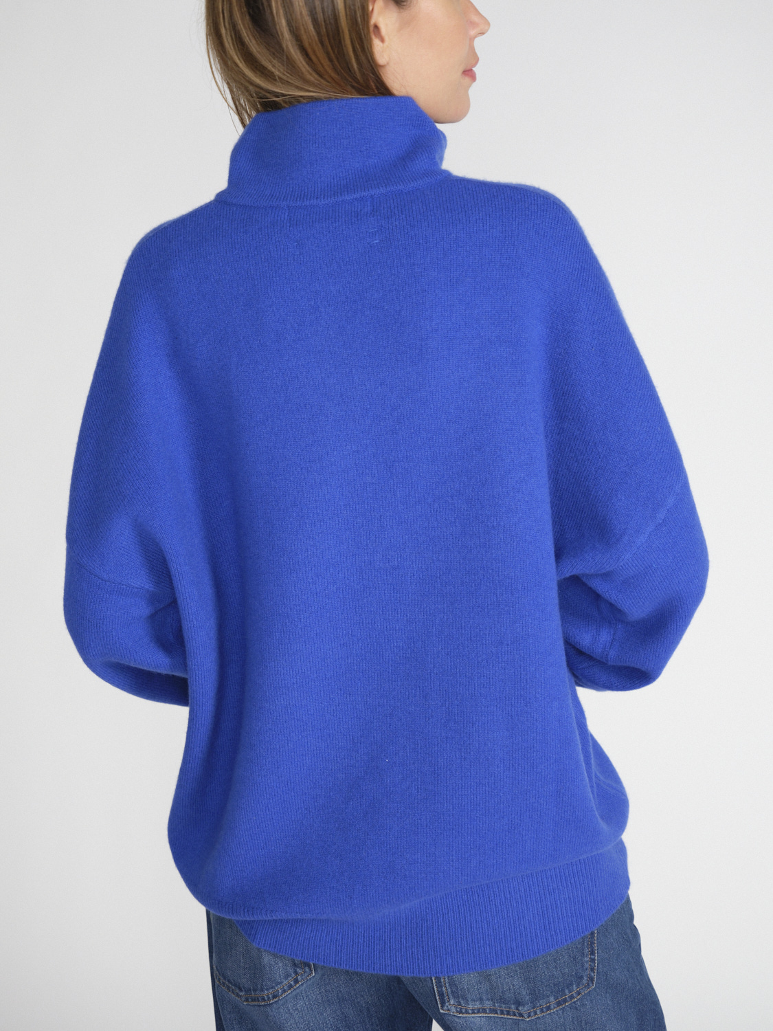 Extreme Cashmere N° 235 Hike – Doubleface-Troyer aus Kaschmir  blau One Size