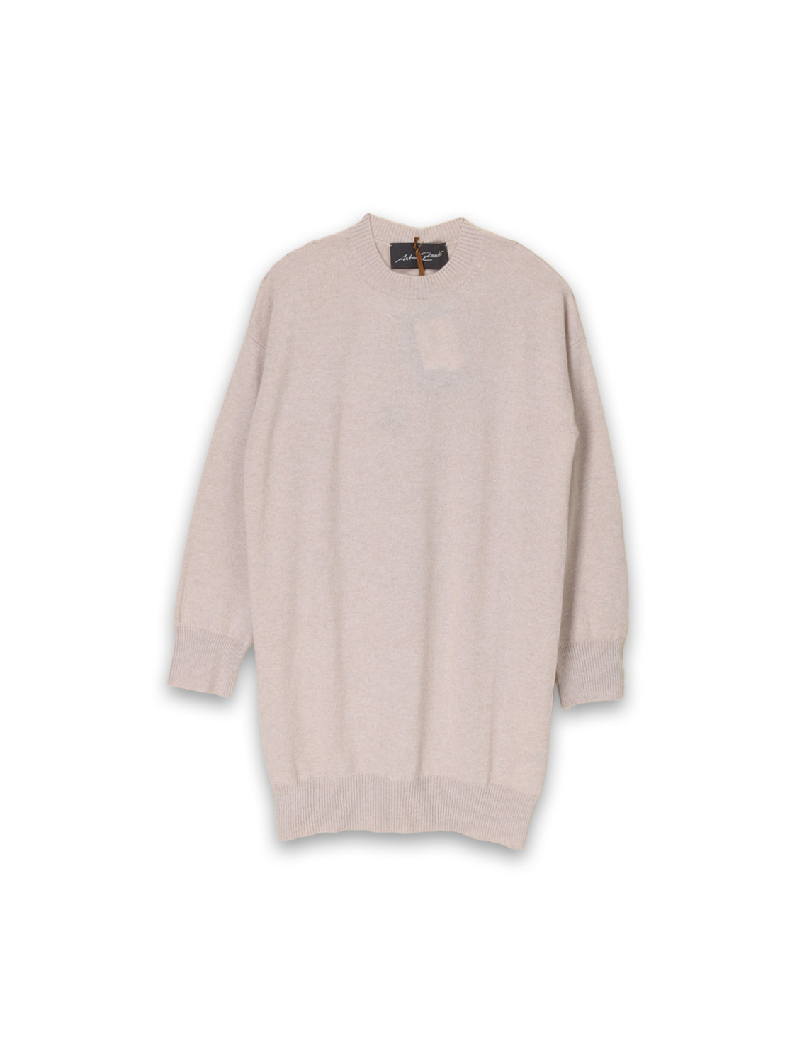 Antonia Zander Rocky - Abito corto in maglia di cashmere   beige M