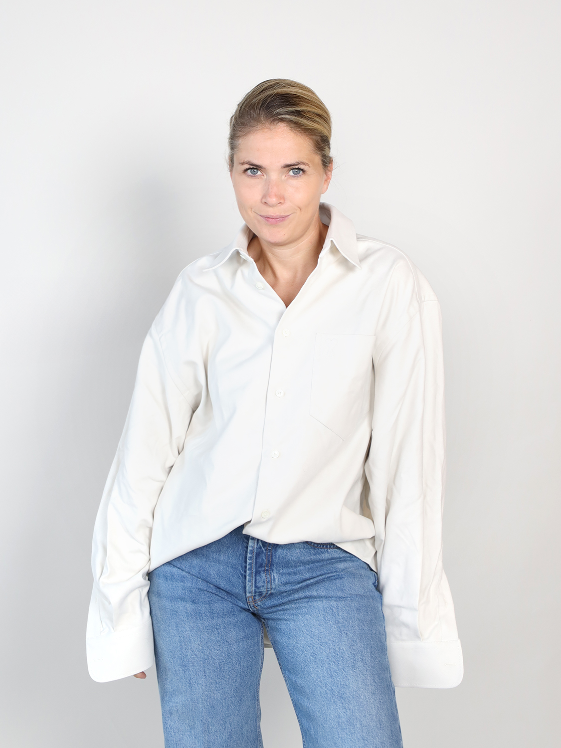 Ami Paris  Chemise - Cotton shirt creme L