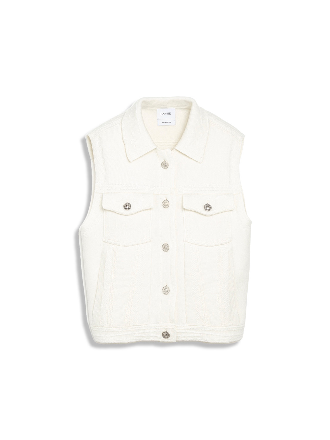 Denim Cashmere and Cotton Vest - Cashmere vest