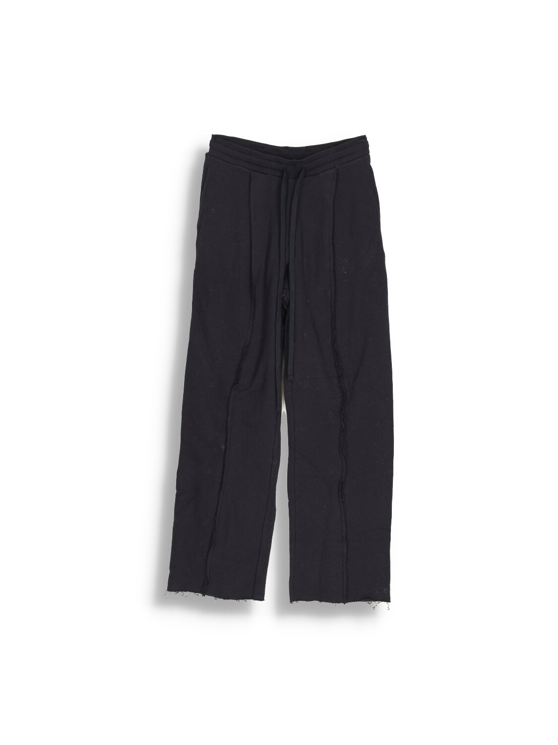 Exposed - Straight cut pants with lacing at the waistband