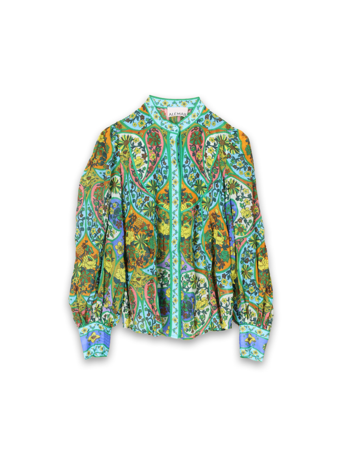 Lightweight blouse with a floral design 