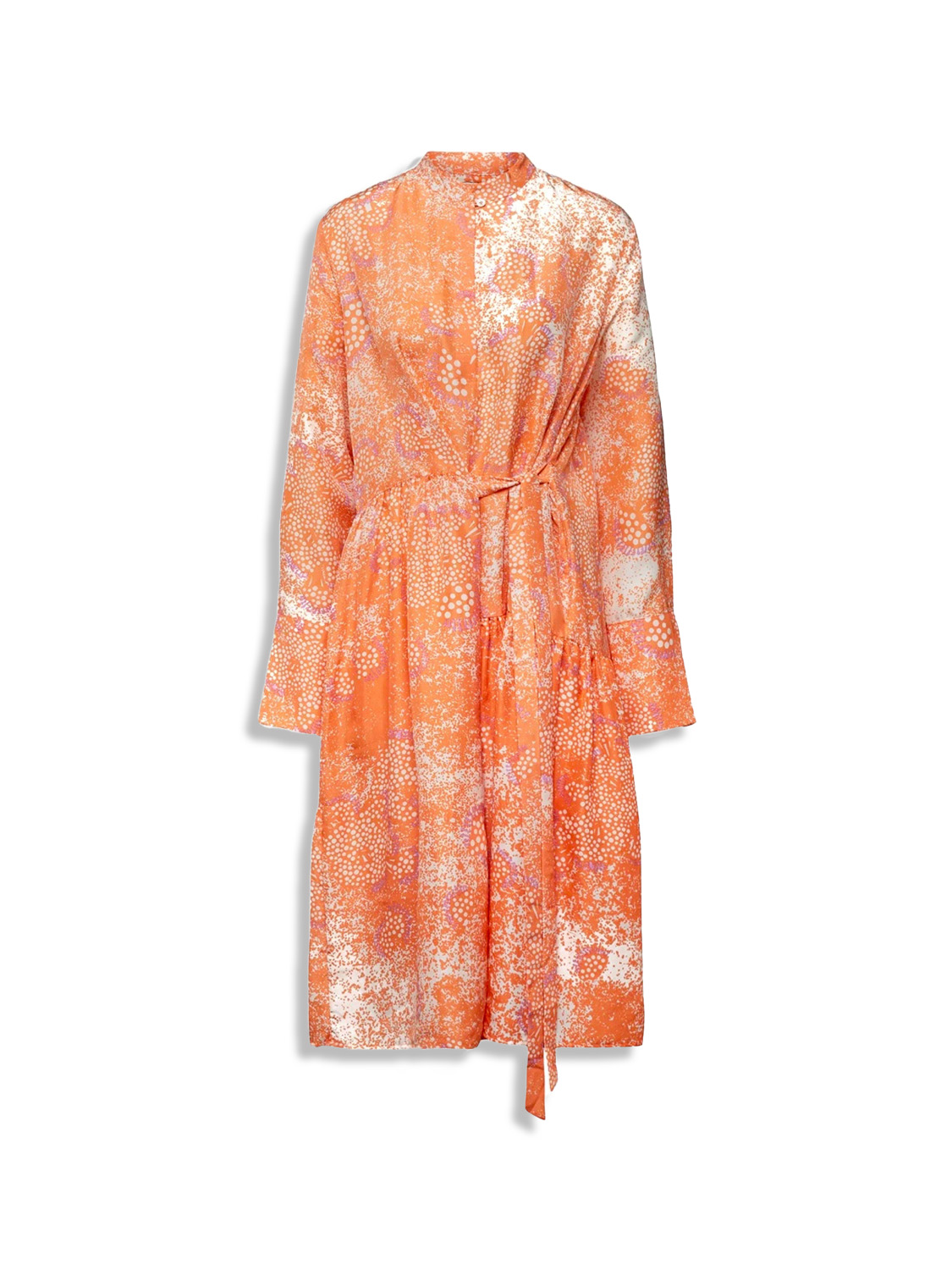 my fav - patterned silk midi dress 
