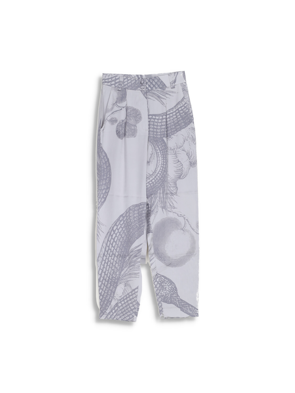 Pants Seneca Garden Eden – Hose mit Printdruck aus Seide