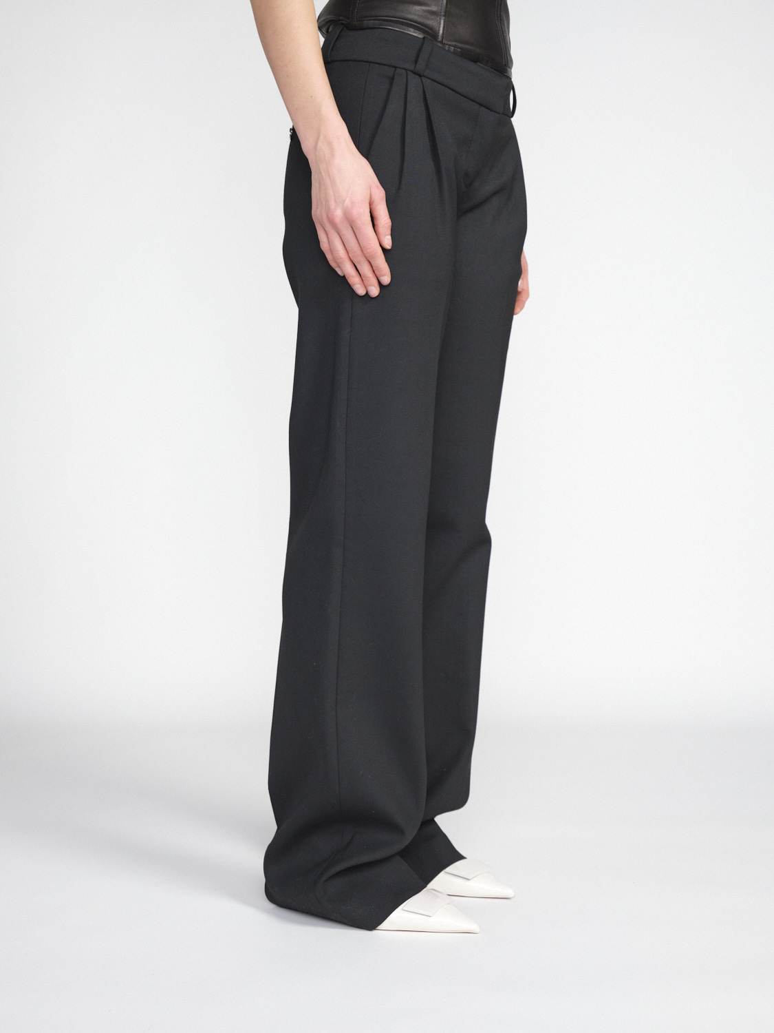 Coperni Straight-leg suit trousers with pleats  black M