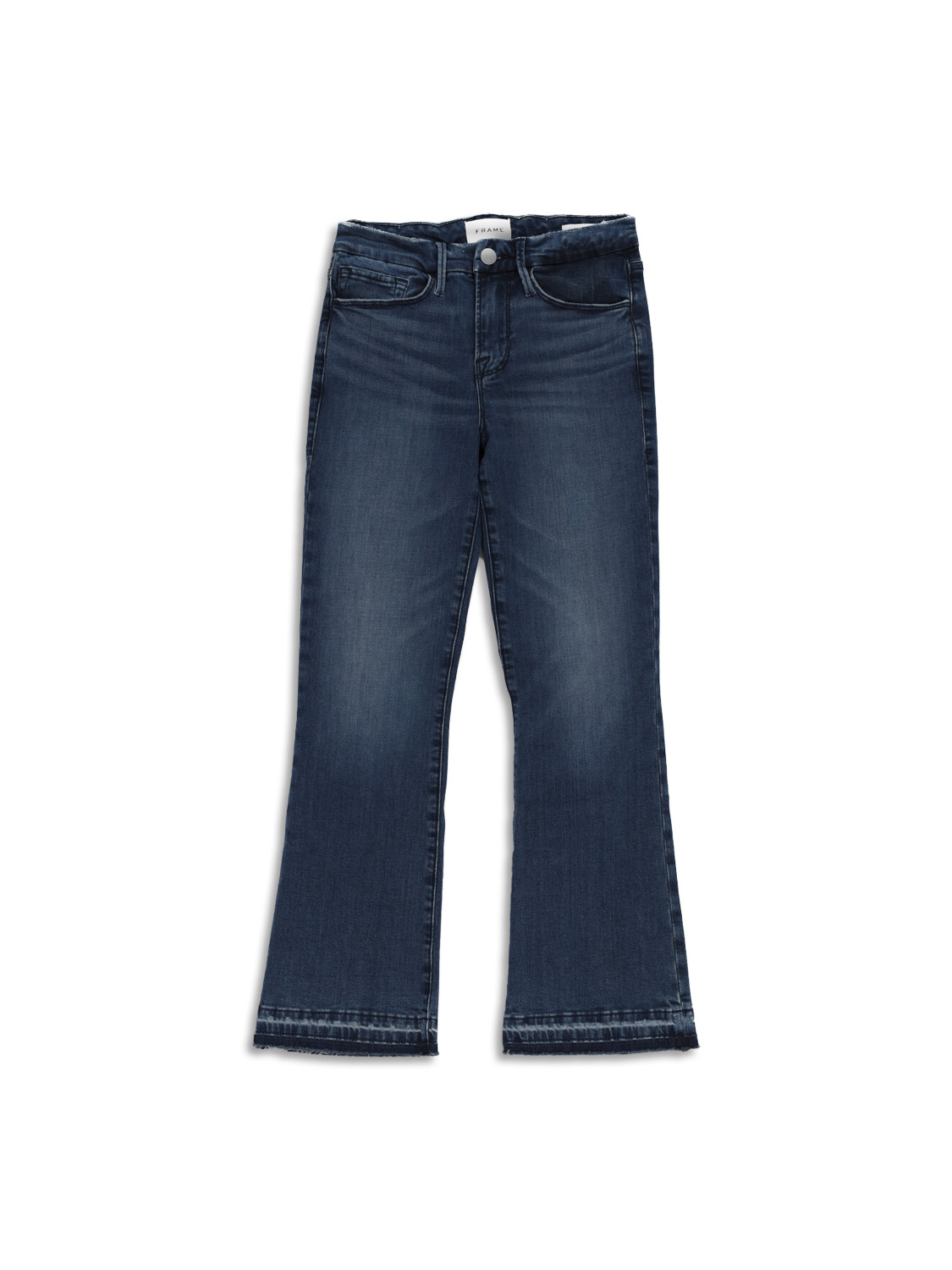 Frame Le Crop Mini Boot – Bootcut Jeans aus Baumwolle blau 26