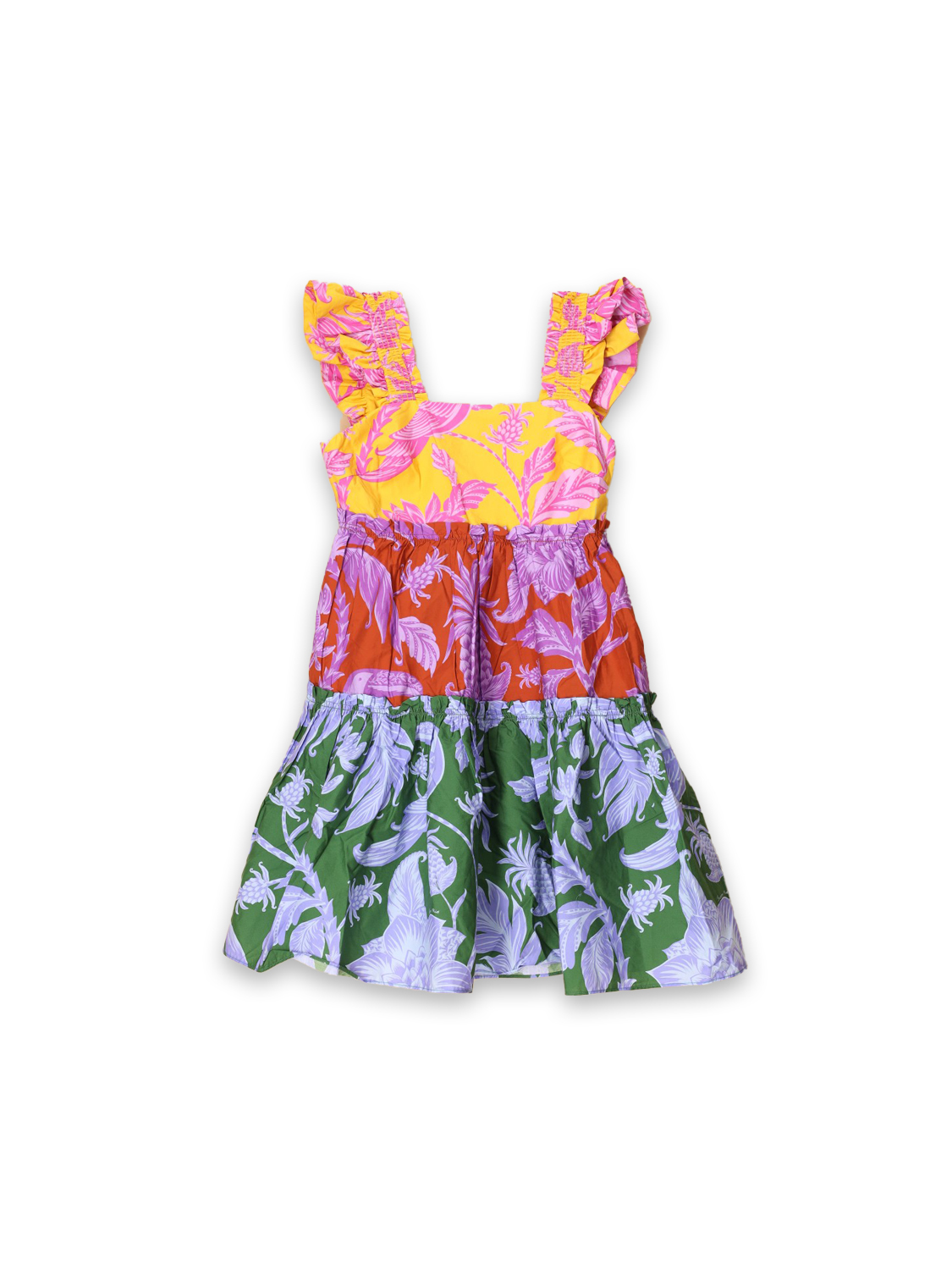 Tropical Swing – mini dress with a tropical pattern 