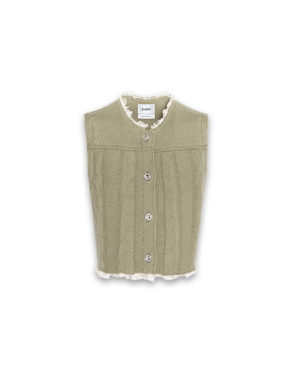 Fringed Vest - Weste aus Cashmere-Mix