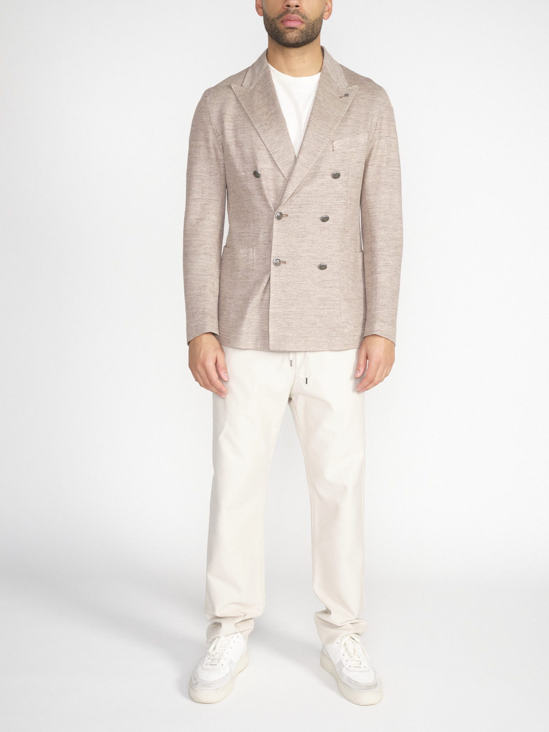 TAGLIATORE Jacket made from a linen-cotton mix  beige 48