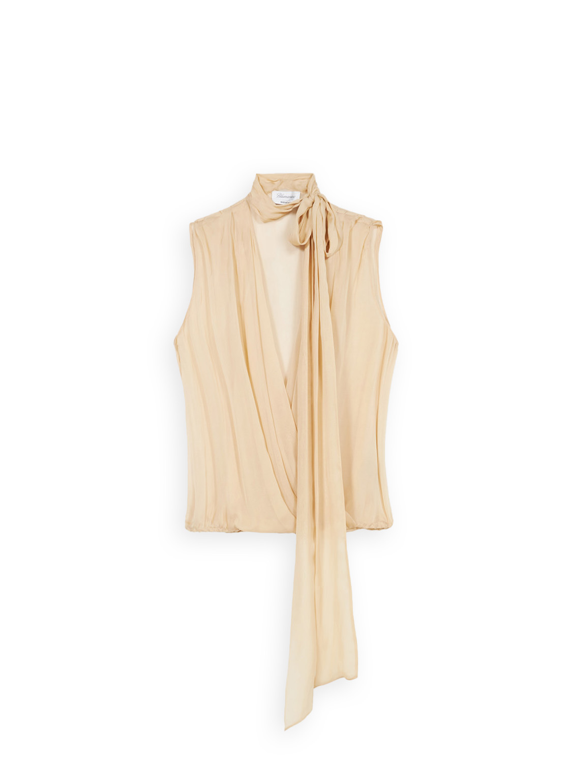 Criss-cross blouse with scarf 