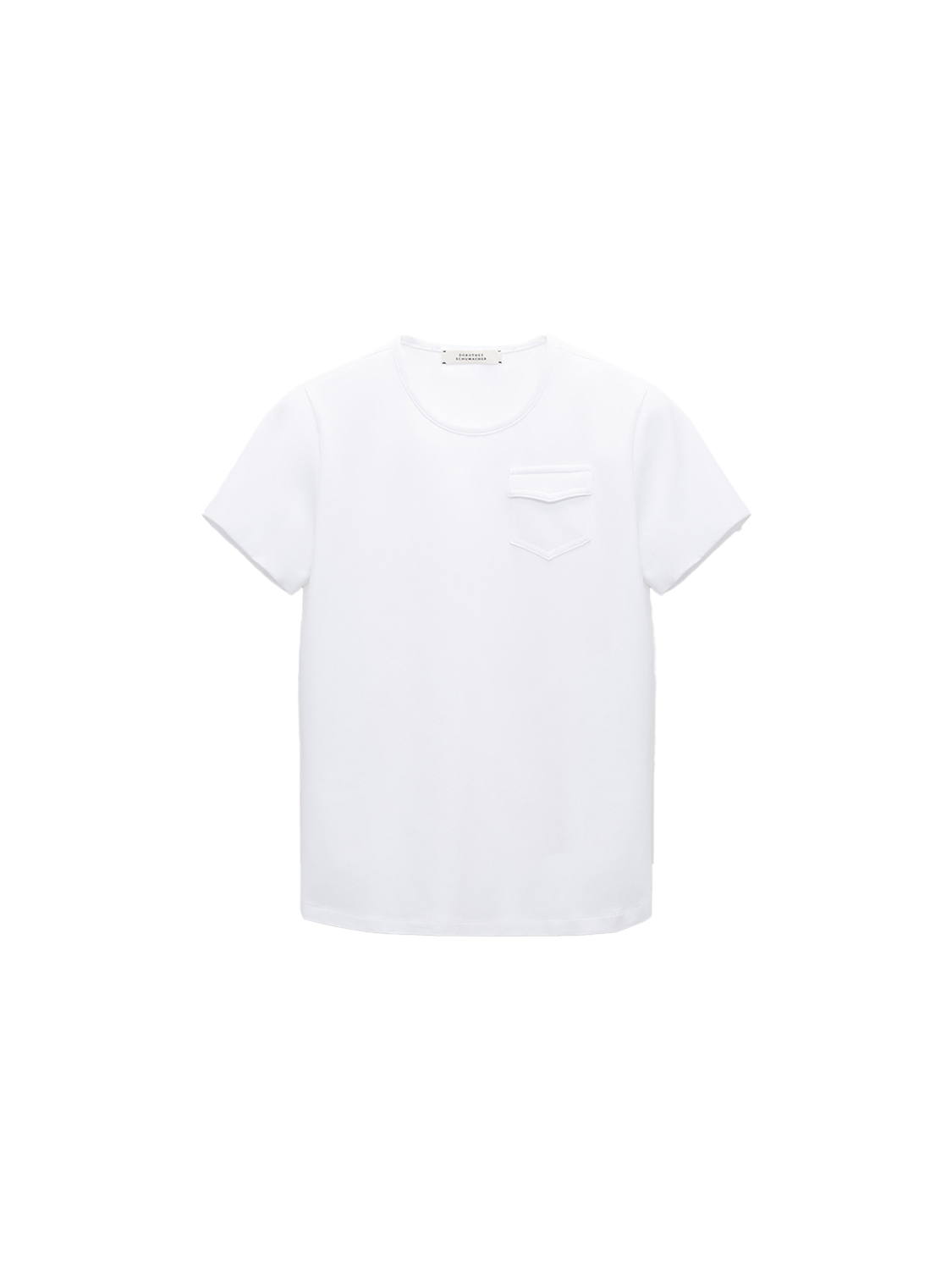 Dorothee Schumacher All Time Favorite – Stretchiges Baumwoll-Shirt   blanco XS