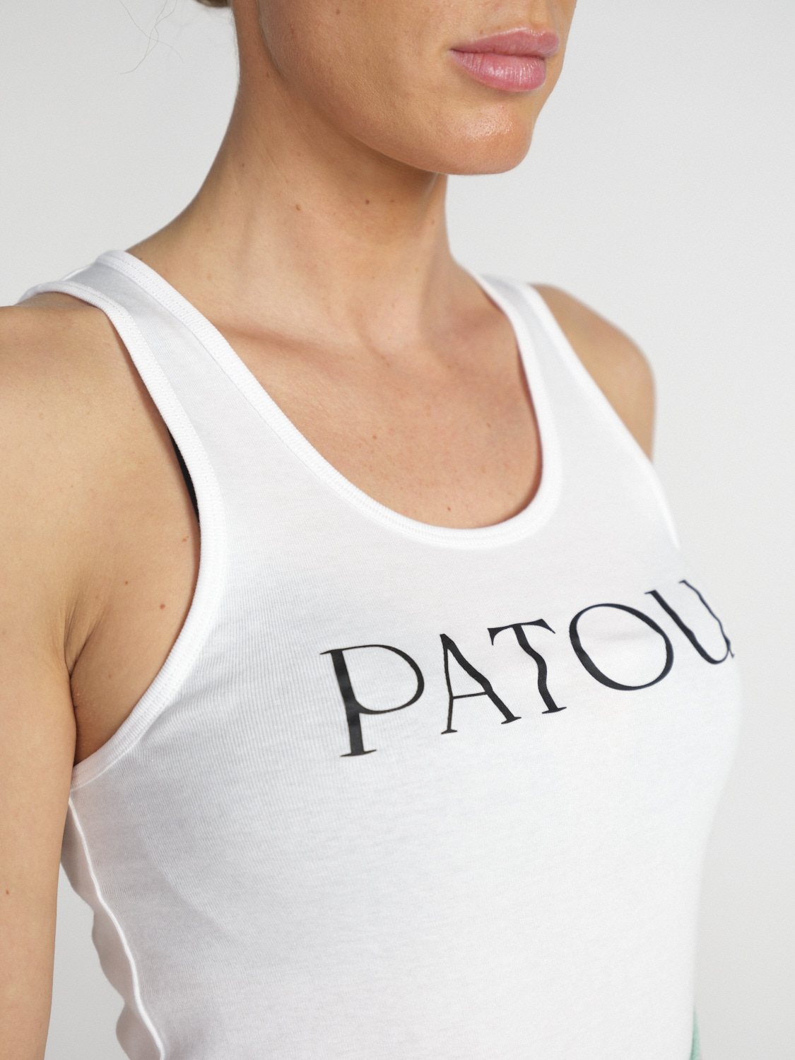 Patou Iconic Tank - Tank top made from organic cotton  white S