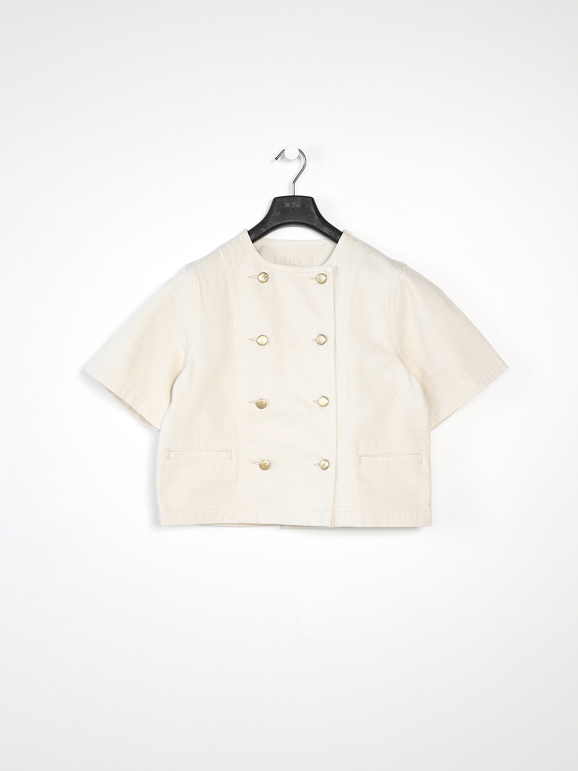 Ulla Johnson The Serge – Kurzarmjacke  creme S