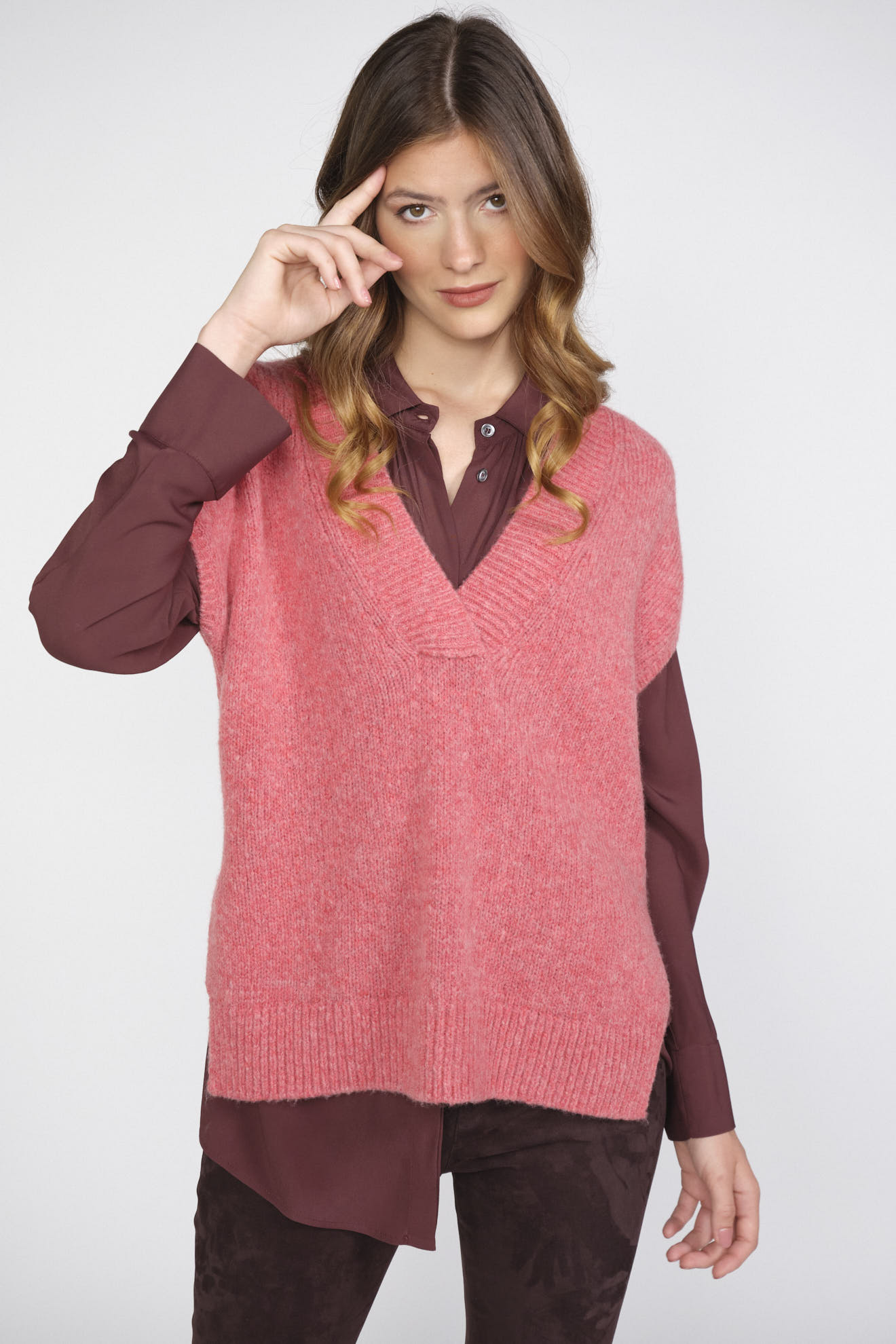 Odeeh Cashmere Wool Sweater red S