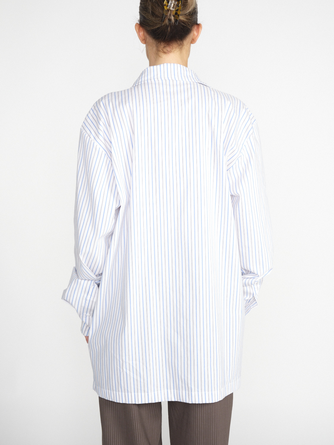 Ottolinger Oversized Hemd mit Streifen-Design weiß S