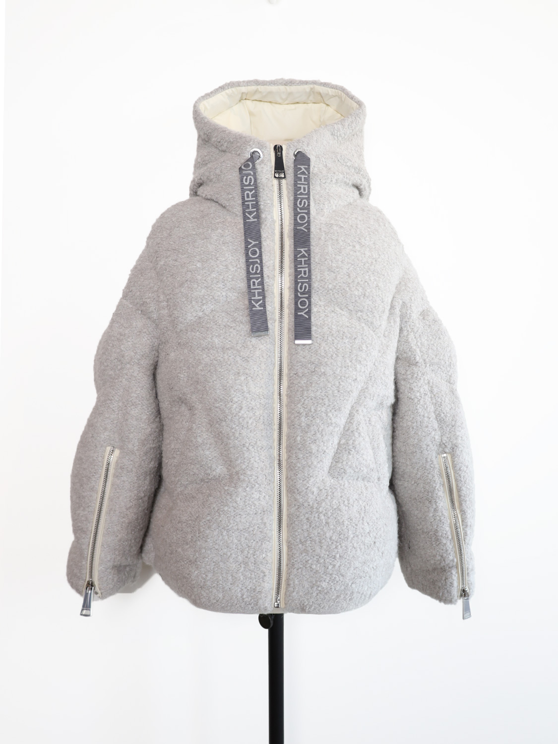 Gefütterte Jacke aus Boucle 