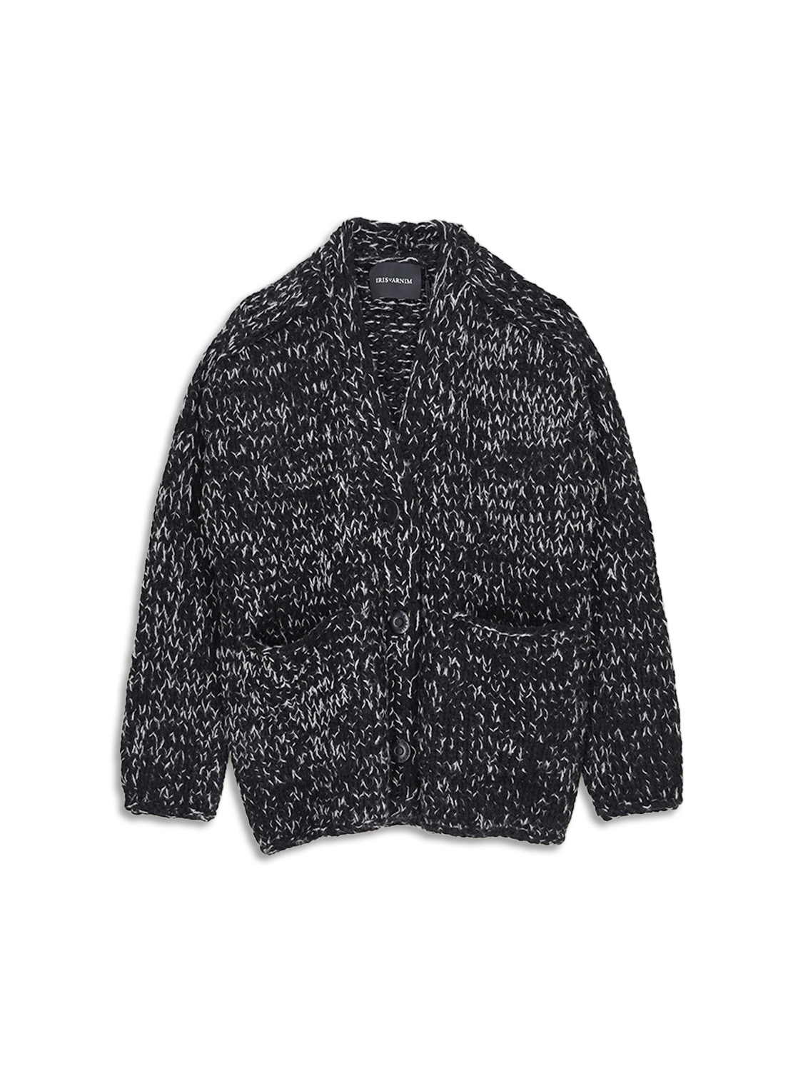 Onyx - Chunky knit cardigan in cashmere
