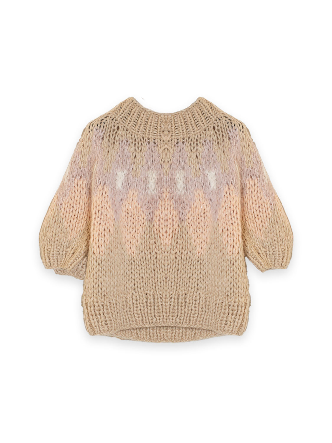 Jacquard sweater made from alpaca blend