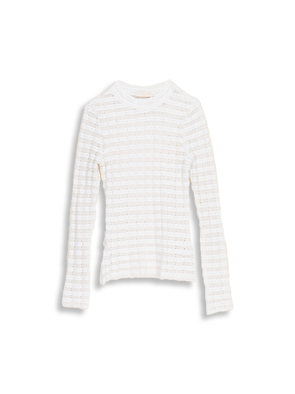 Emma Top - cotton long sleeve shirt with hole details