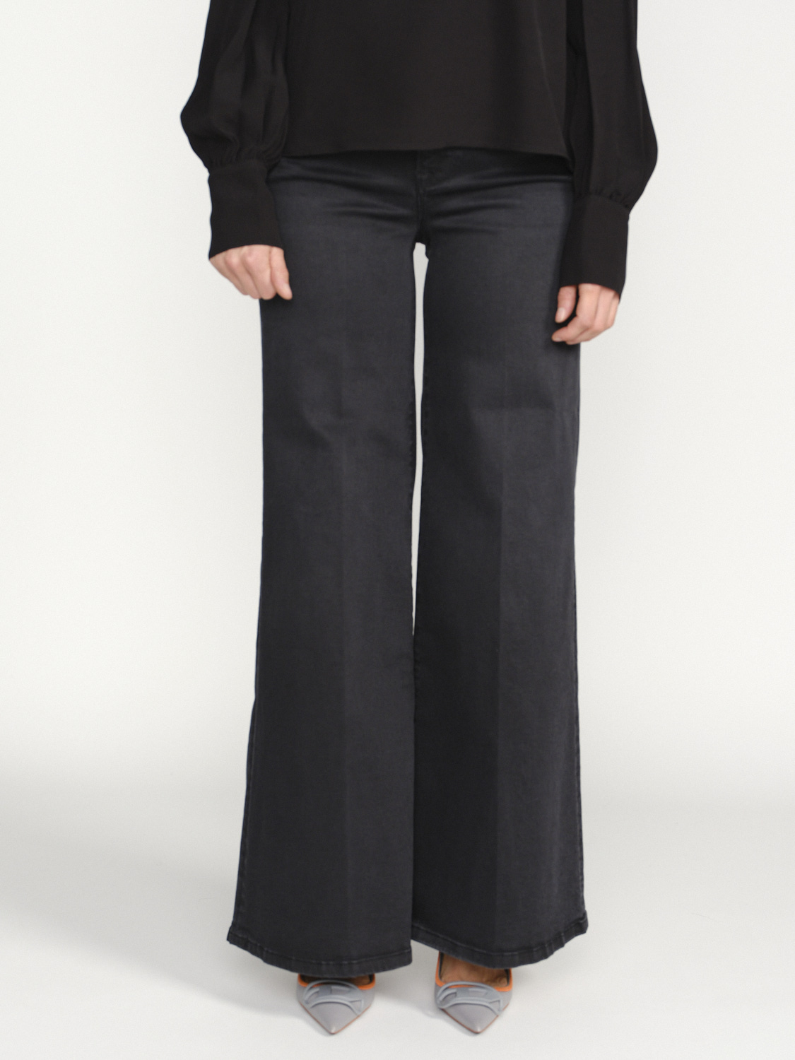 Frame Le Pixie - Jeans trousers with crease black 26