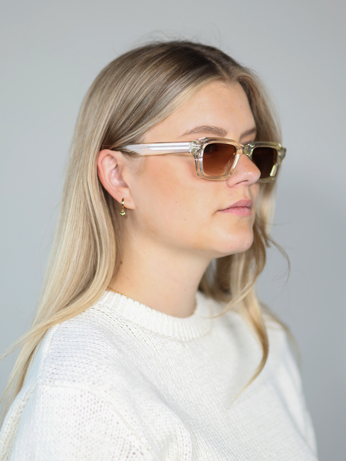 CHIMI 03 Pale Yellow – Square Sunglasses yellow M