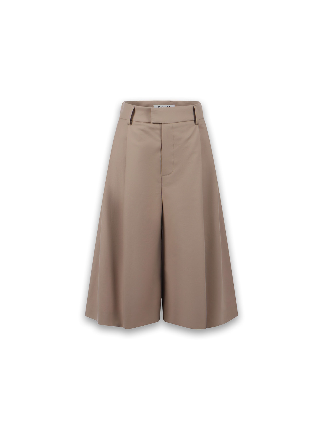 Rossi Jun – Oversized Shorts aus Baumwollsatin   beige XS