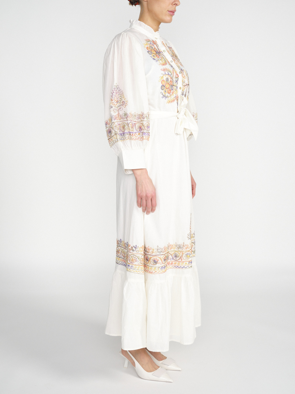 Antik Batik Neil – Maxikleid mit Bohoo-Stil   blanco 36