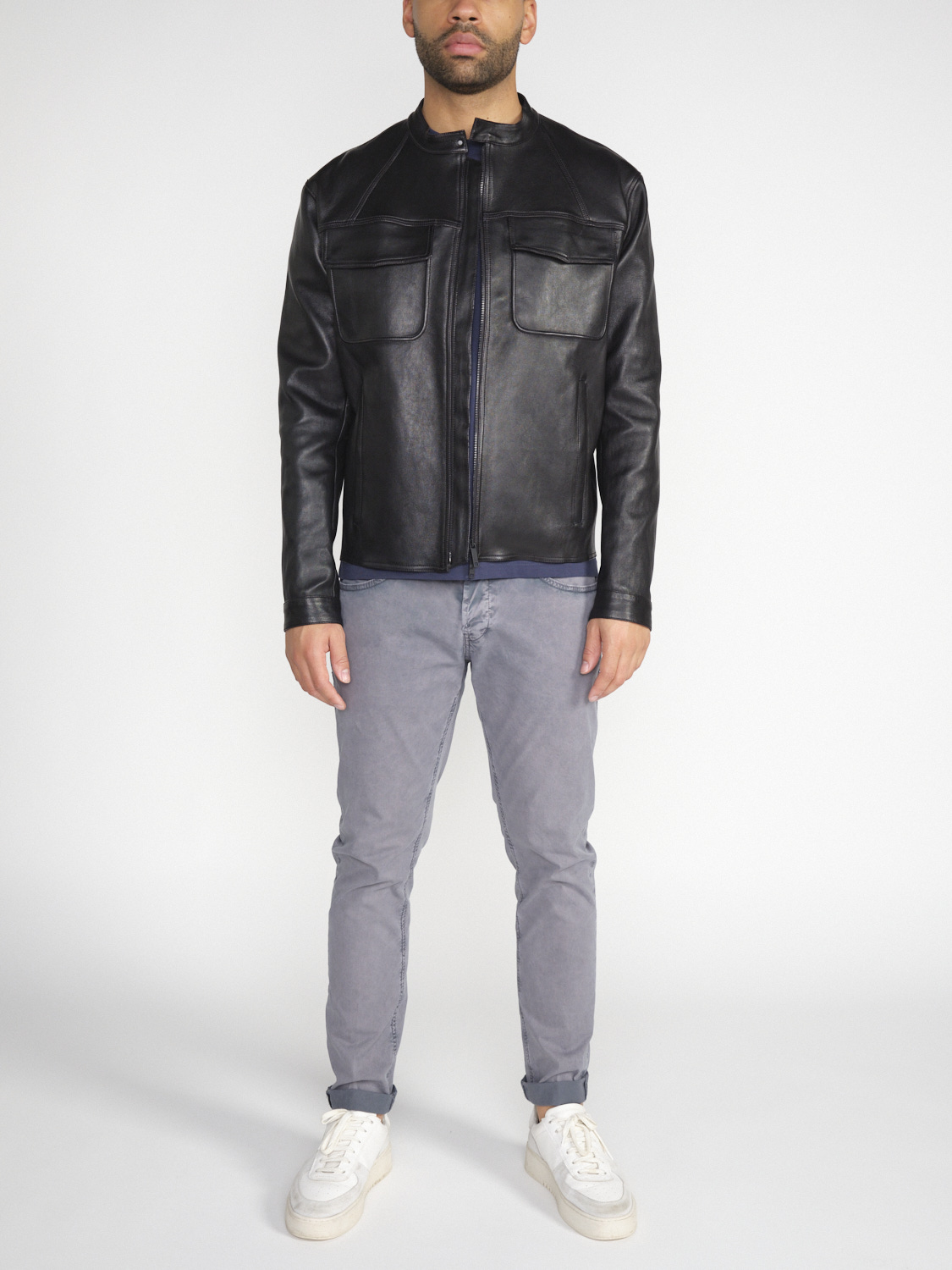 Blouson Angel leather shirt jacket