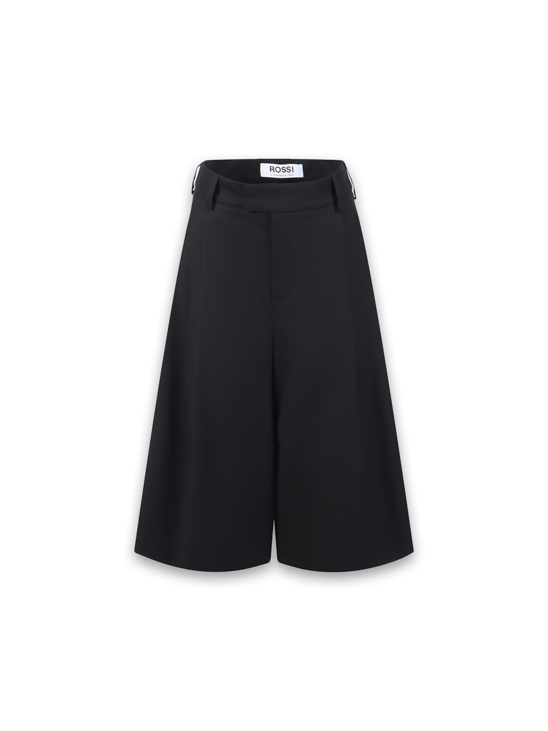 Rossi Jun oversized shorts in cotton satin  black XS