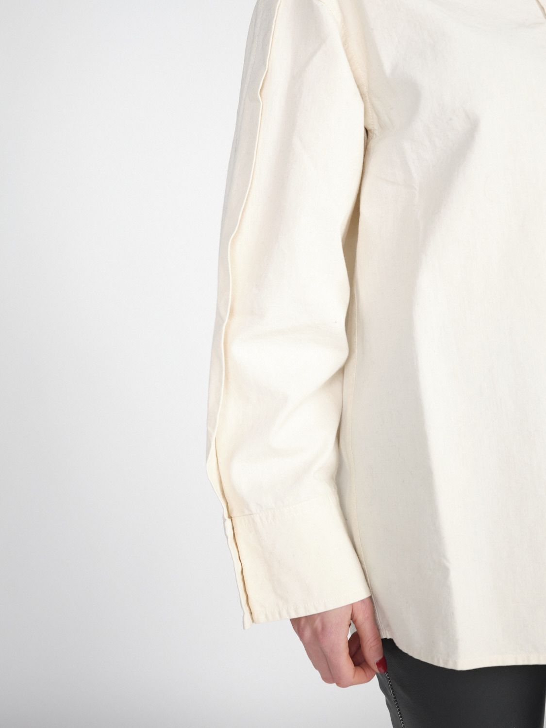 Victoria Beckham Oversized cotton shirt  beige 34