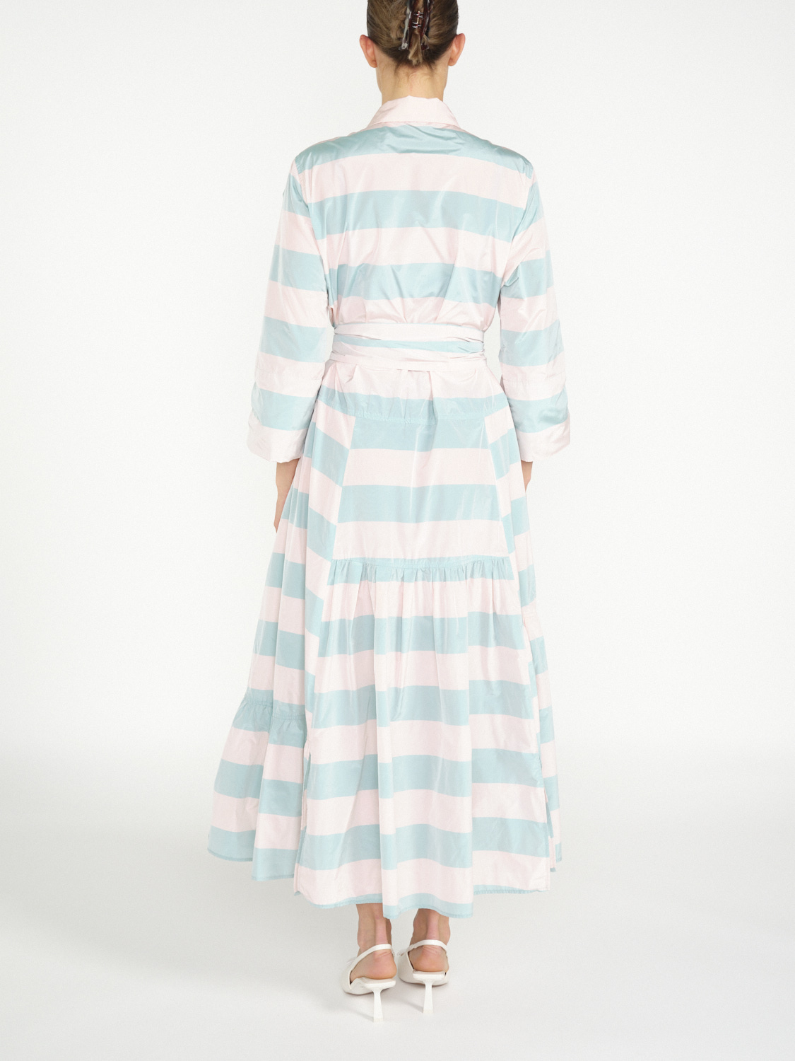 Odeeh Striped midi dress   mint 38