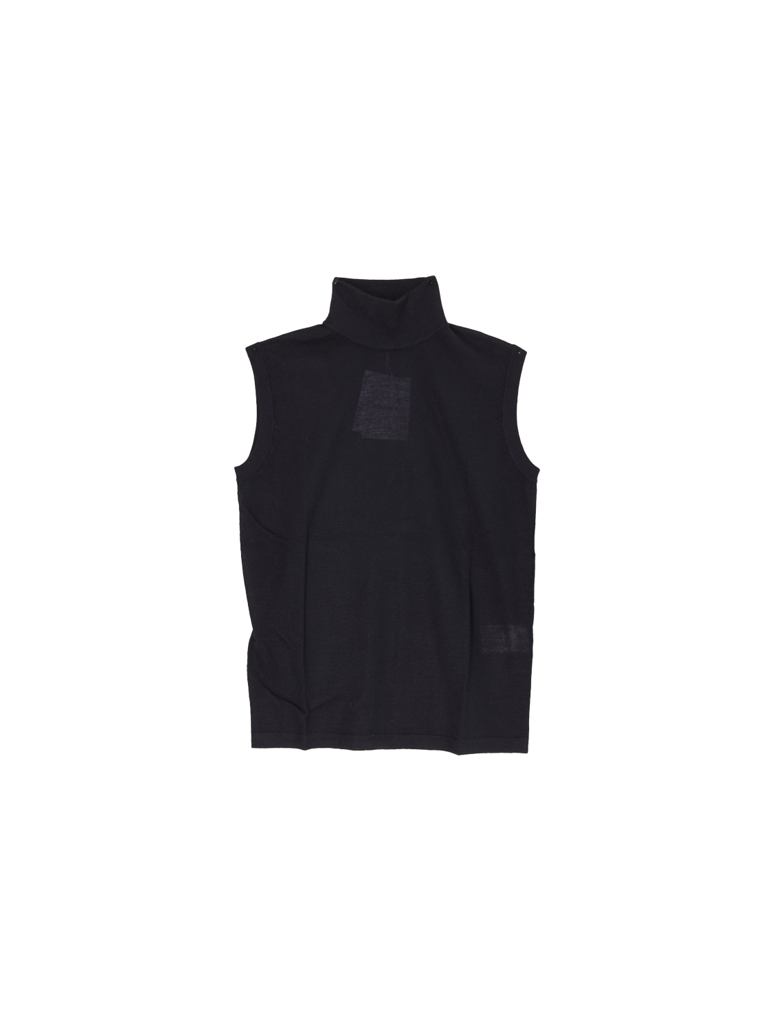 Lucy - Sleeveless cashmere shirt with turtleneck  