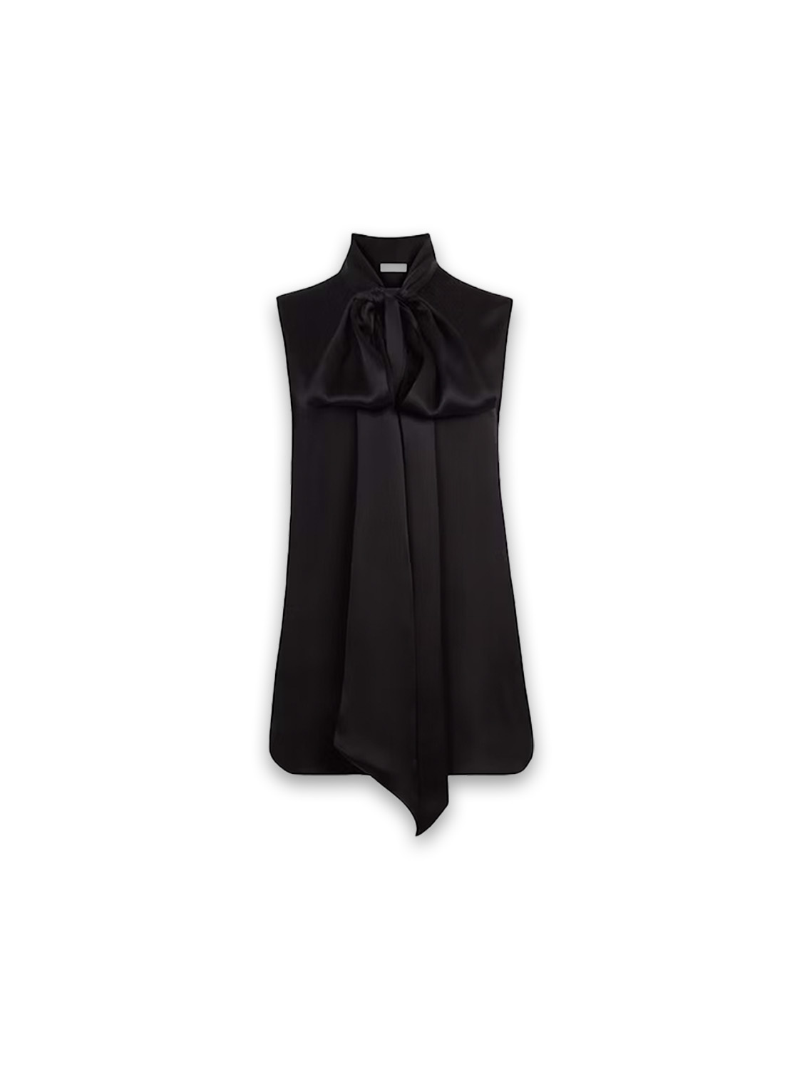 Nina Ricci Satin blouse with flap detail   black 36