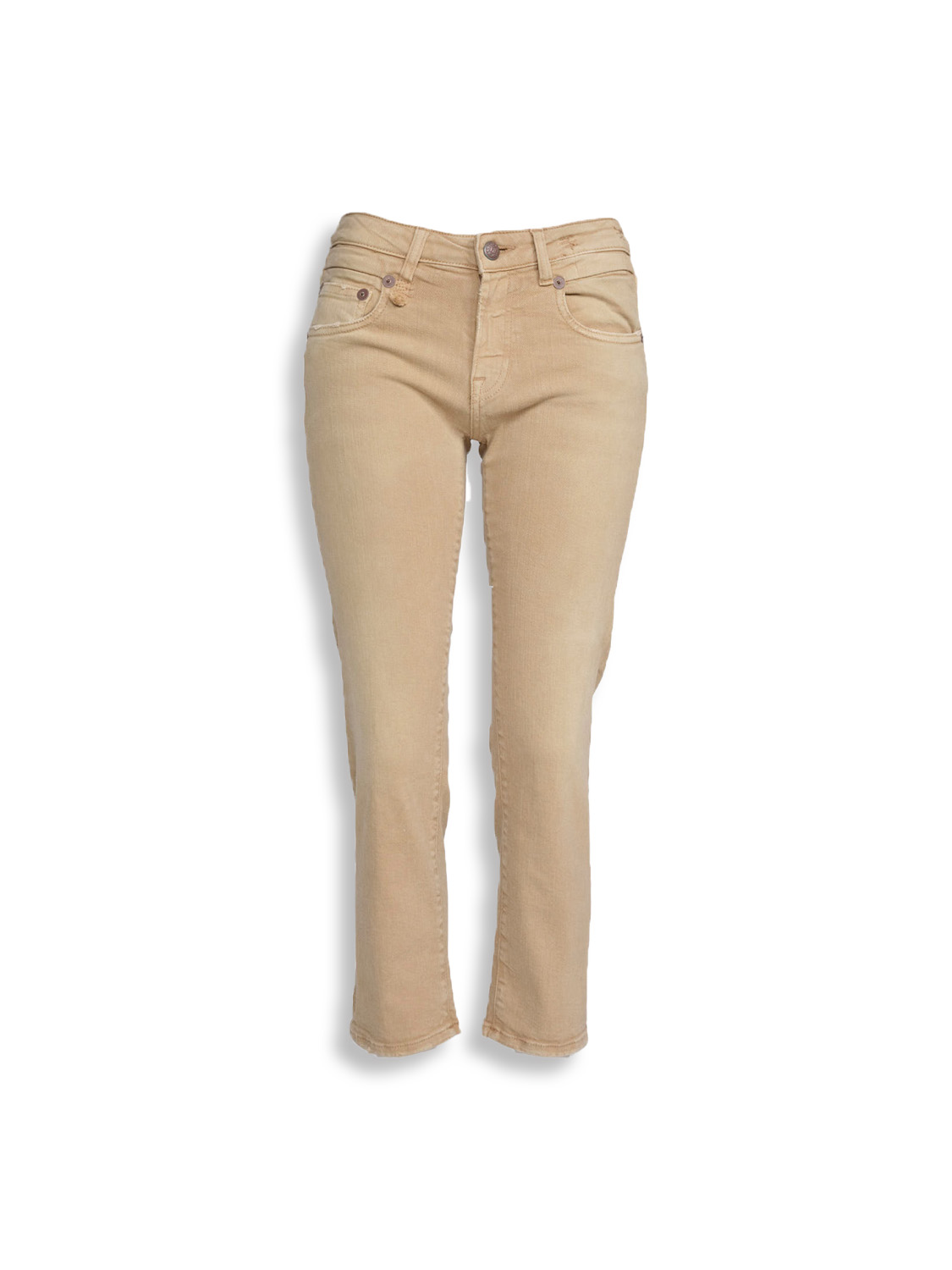 Boy Straight – Baumwolljeans in Used- Optik