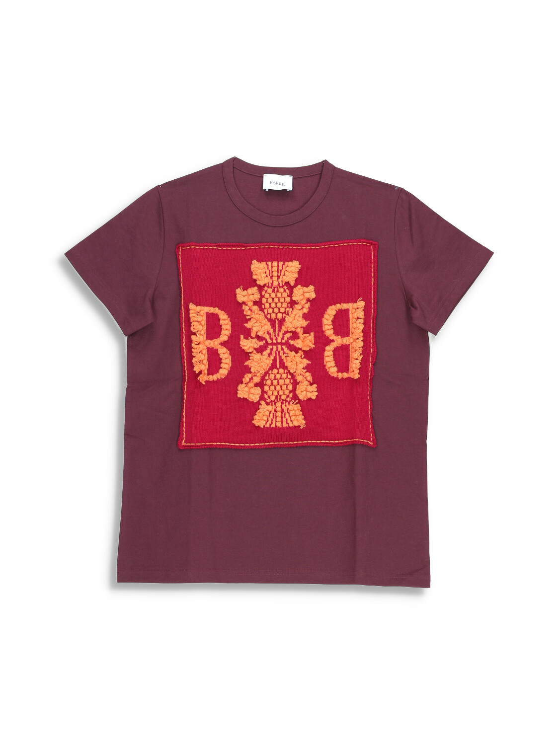 Barrie Barrie - Thistle - T - shirt with logo patch   red XS